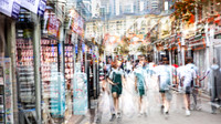 China town street scene
