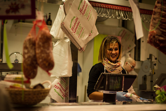 Shop assistant in Central Market