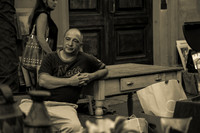 Waiting for customers