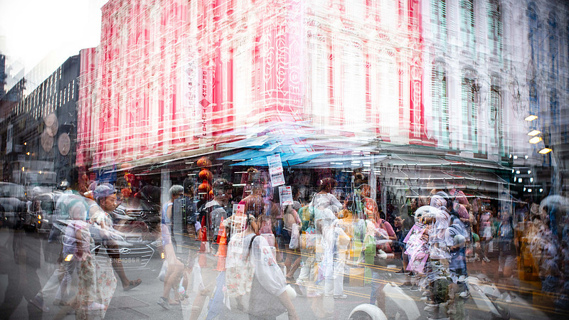 Crossing the street